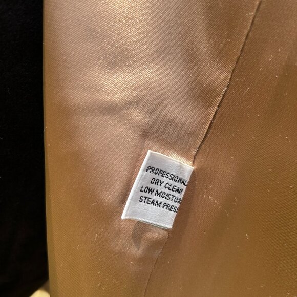 Vintage Yves Saint Laurent Men’s Brown Tweed Overcoat Size M/L - Picture 7 of 9